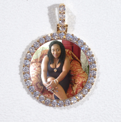 3D CIRCLE CUSTOM PICTURE PENDANT SMALL SIZE