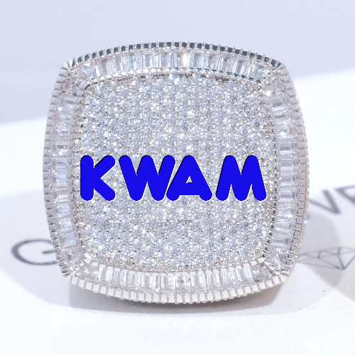 CUSTOM LETTER 3D ICED RING