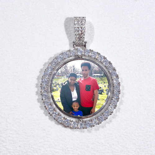 3D Spinning 2-Faced Custom Picture Pendant
