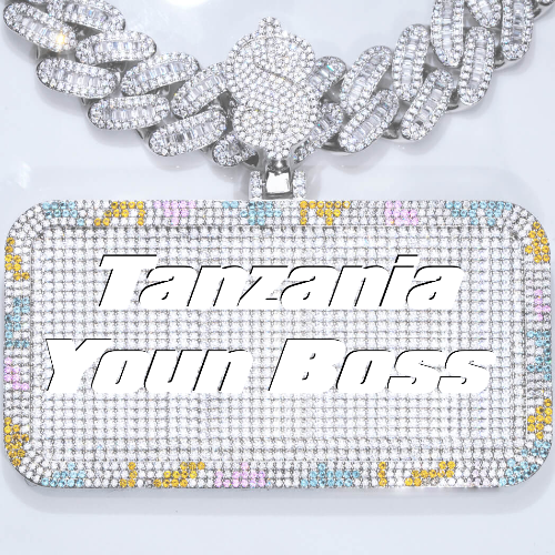CUSTOM LETTER NECKLACE 3D COLORFUL SQUARE