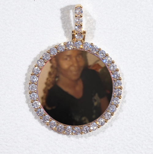 3D CIRCLE CUSTOM PICTURE PENDANT SMALL SIZE