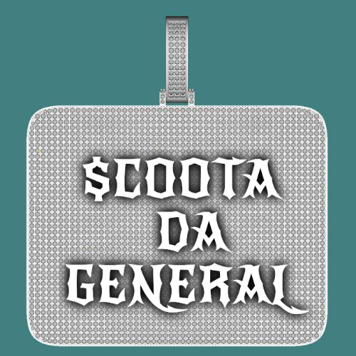 CUSTOM LETTER NECKLACE 3D BIG SQUARE