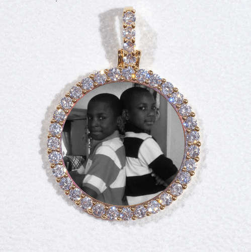 3D CIRCLE CUSTOM PICTURE PENDANT SMALL SIZE