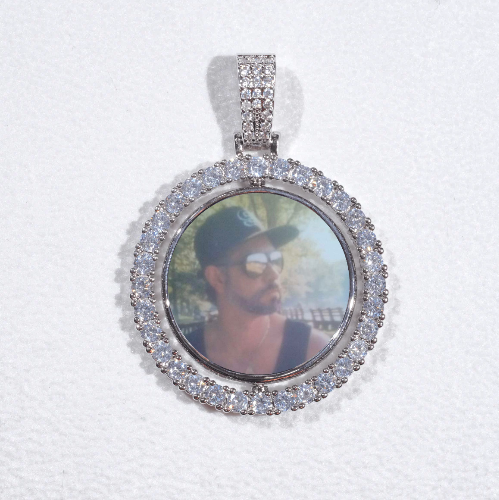 3D Spinning 2-Faced Custom Picture Pendant