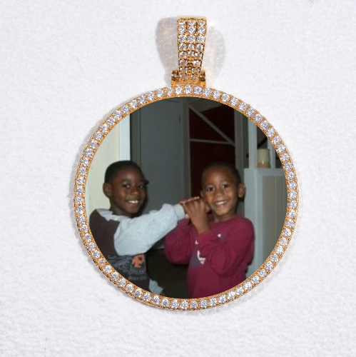MEDIUM 3D CIRCLE CUSTOM PICTURE PENDANT