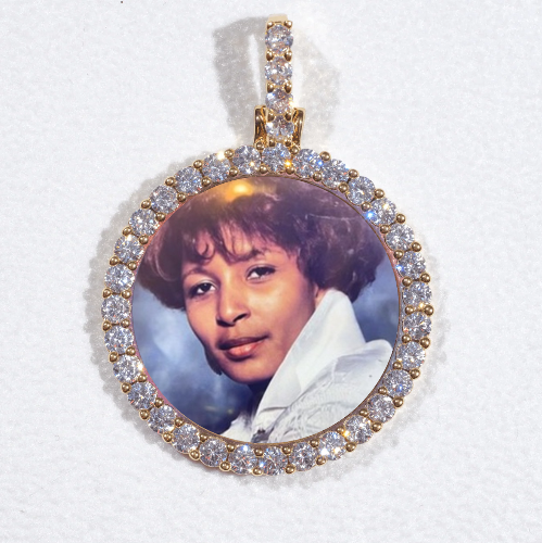3D CIRCLE CUSTOM PICTURE PENDANT SMALL SIZE