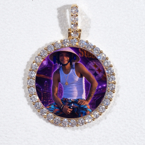 3D CIRCLE CUSTOM PICTURE PENDANT SMALL SIZE