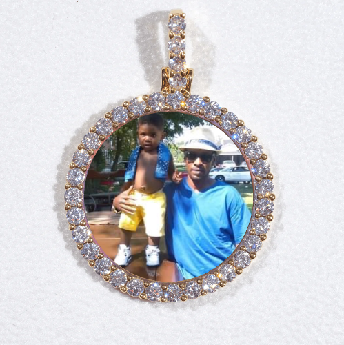 3D CIRCLE CUSTOM PICTURE PENDANT SMALL SIZE