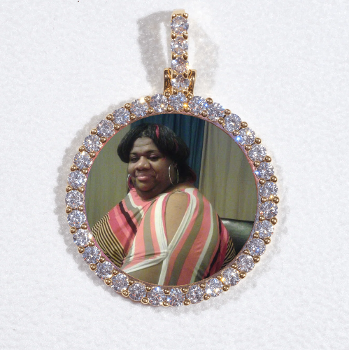 3D CIRCLE CUSTOM PICTURE PENDANT SMALL SIZE