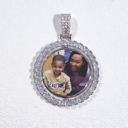 3D Spinning 2-Faced Custom Picture Pendant