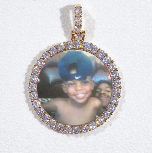 3D CIRCLE CUSTOM PICTURE PENDANT SMALL SIZE