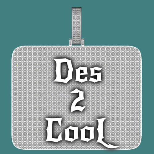 CUSTOM LETTER NECKLACE 3D BIG SQUARE