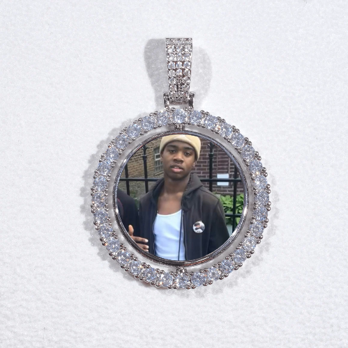 3D Spinning 2-Faced Custom Picture Pendant