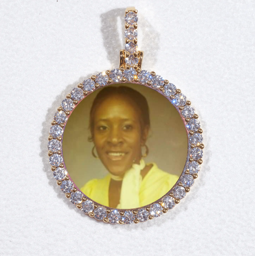 3D CIRCLE CUSTOM PICTURE PENDANT SMALL SIZE