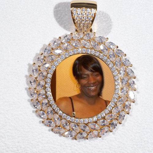 Large 3D Wheat Ear Custom Picture Pendant