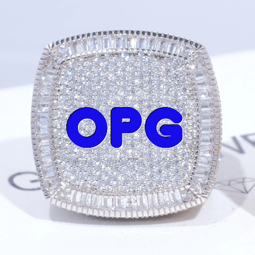 CUSTOM LETTER 3D ICED RING