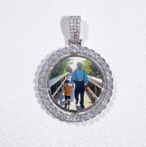 3D Spinning 2-Faced Custom Picture Pendant
