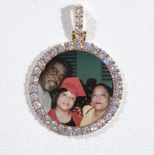 3D CIRCLE CUSTOM PICTURE PENDANT SMALL SIZE