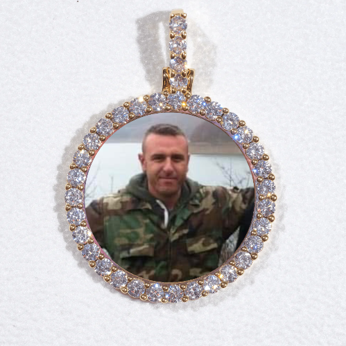 3D CIRCLE CUSTOM PICTURE PENDANT SMALL SIZE