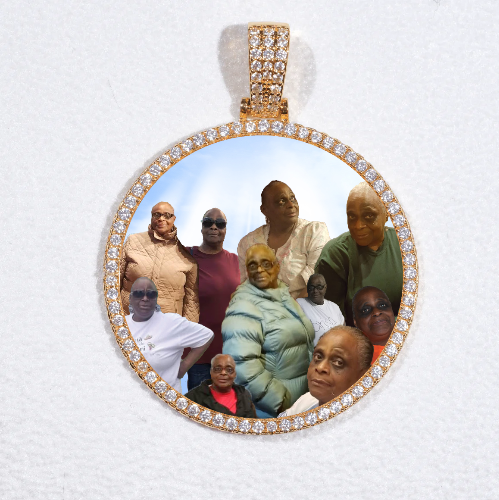 MEDIUM 3D CIRCLE CUSTOM PICTURE PENDANT