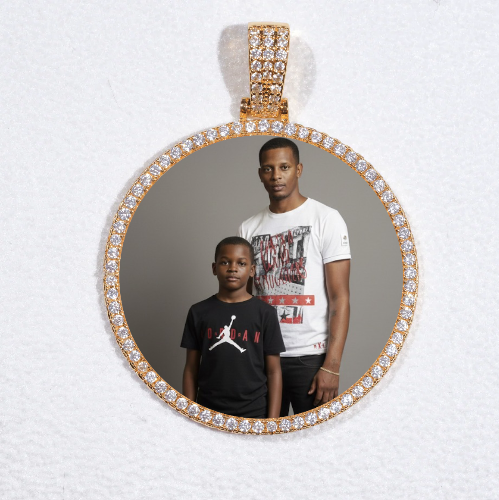 MEDIUM 3D CIRCLE CUSTOM PICTURE PENDANT