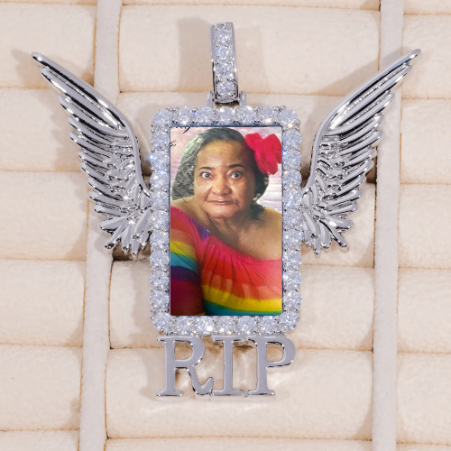 RIP WING 3D CUSTOM PICTURE PENDANT