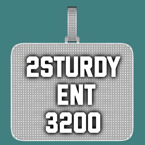 CUSTOM LETTER NECKLACE 3D BIG SQUARE