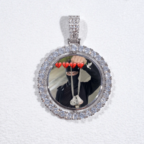 3D Spinning 2-Faced Custom Picture Pendant