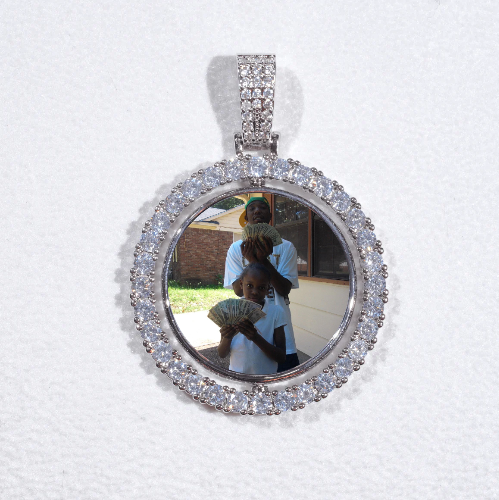 3D Spinning 2-Faced Custom Picture Pendant