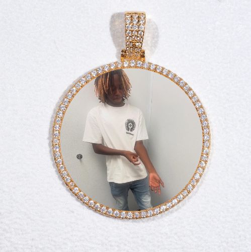 MEDIUM 3D CIRCLE CUSTOM PICTURE PENDANT