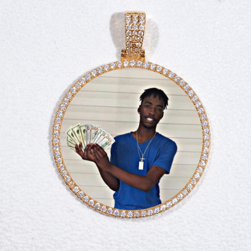 MEDIUM 3D CIRCLE CUSTOM PICTURE PENDANT
