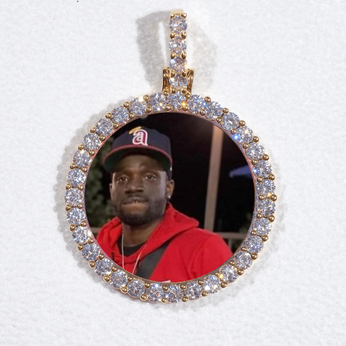 3D CIRCLE CUSTOM PICTURE PENDANT SMALL SIZE