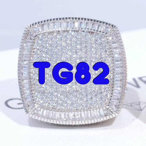 CUSTOM LETTER 3D ICED RING
