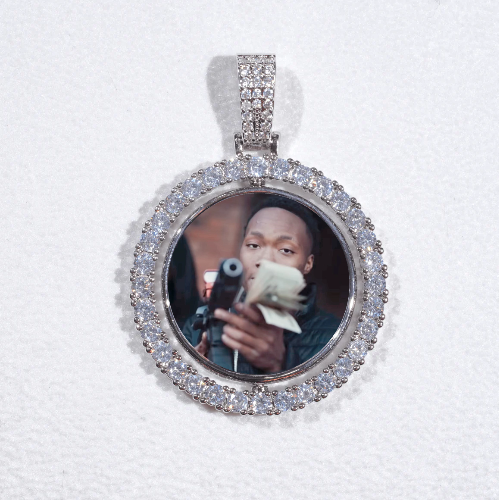 3D Spinning 2-Faced Custom Picture Pendant