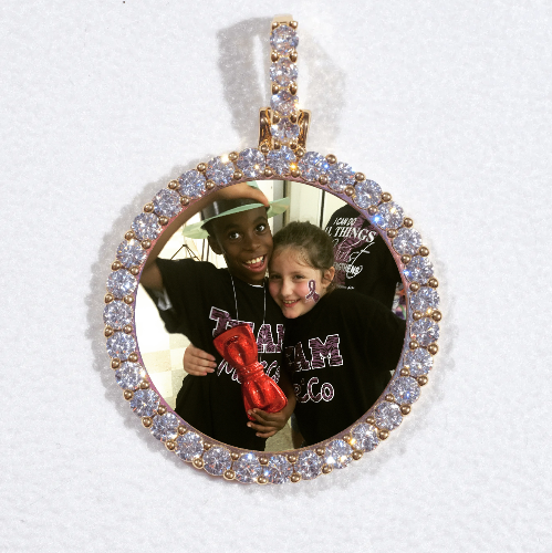 3D CIRCLE CUSTOM PICTURE PENDANT SMALL SIZE