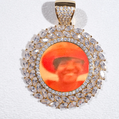 Large 3D Wheat Ear Custom Picture Pendant