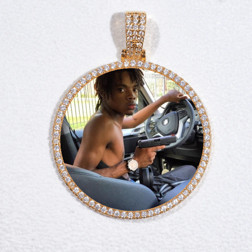 MEDIUM 3D CIRCLE CUSTOM PICTURE PENDANT