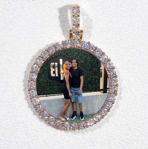 3D CIRCLE CUSTOM PICTURE PENDANT SMALL SIZE