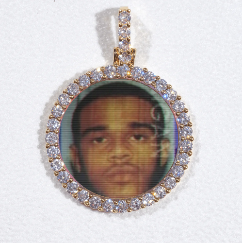 3D CIRCLE CUSTOM PICTURE PENDANT SMALL SIZE