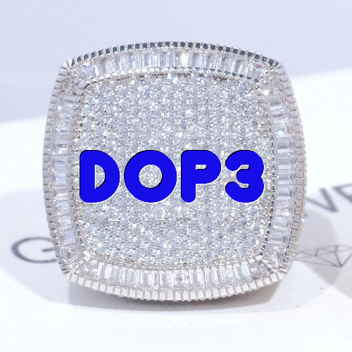 CUSTOM LETTER 3D ICED RING
