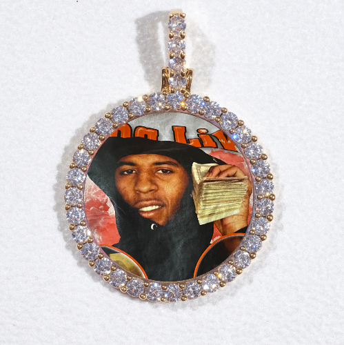 3D CIRCLE CUSTOM PICTURE PENDANT SMALL SIZE