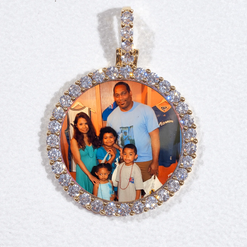 3D CIRCLE CUSTOM PICTURE PENDANT SMALL SIZE