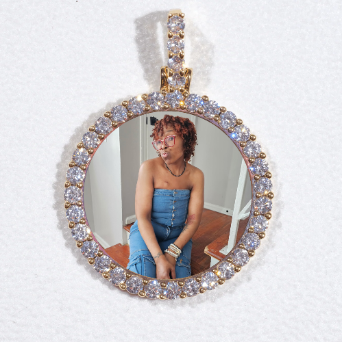3D CIRCLE CUSTOM PICTURE PENDANT SMALL SIZE