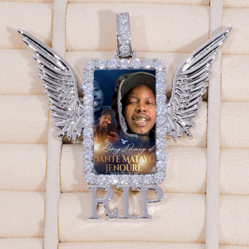 RIP WING 3D CUSTOM PICTURE PENDANT