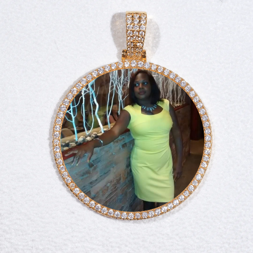 MEDIUM 3D CIRCLE CUSTOM PICTURE PENDANT