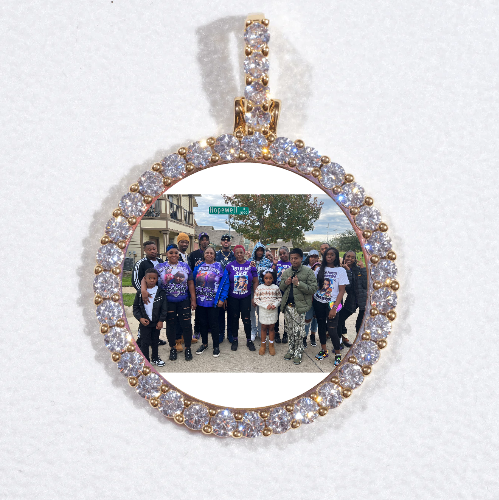3D CIRCLE CUSTOM PICTURE PENDANT SMALL SIZE