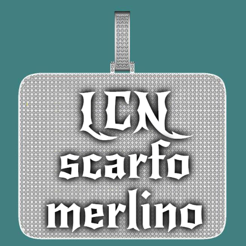 CUSTOM LETTER NECKLACE 3D BIG SQUARE