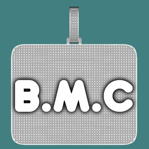 CUSTOM LETTER NECKLACE 3D BIG SQUARE