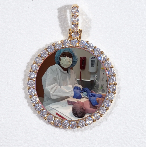 3D CIRCLE CUSTOM PICTURE PENDANT SMALL SIZE