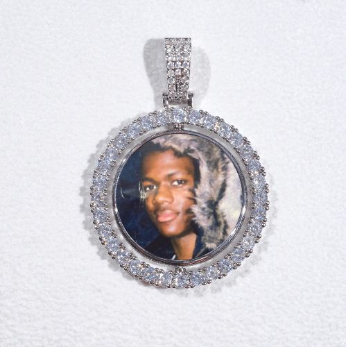 3D Spinning 2-Faced Custom Picture Pendant